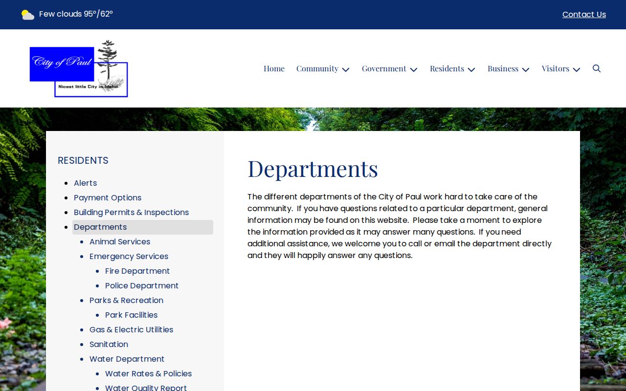 Paul criminal records department directory and sheriff routing